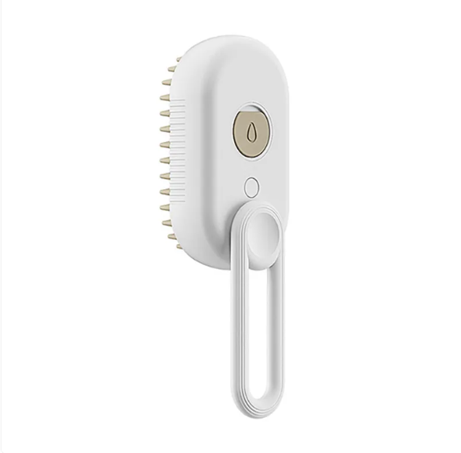 SteamPaws 3-in-1 steam brush in Porcelain White