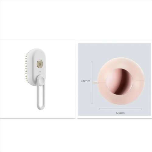 SteamPaws steam brush in Porcelain White with water tank size (68 mm)
